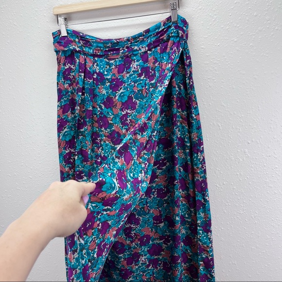 BCBGeneration floral wrap front maxi skirt - Picture 2 of 12